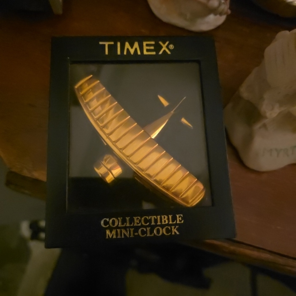 Timex Gold Aviator Mini-Clock